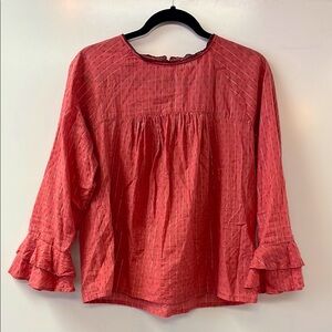 Lucky Brand, flared sleeve blouse. XL